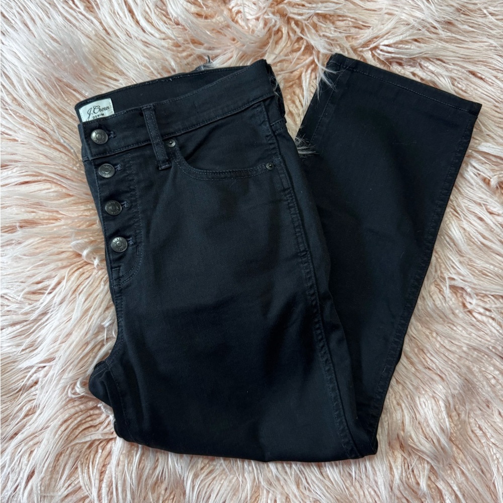 J. Crew Women's Dark Black Skinny Jeans